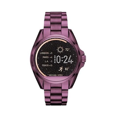 michael kors purple bradshaw smartwatch|michael kors smart watch review.